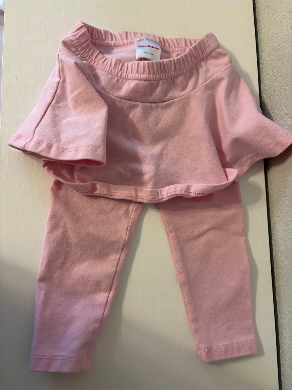 Hanna Anderson Pink Skirted Baby Leggings